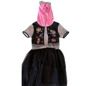 L. O. L. Surprise Black and Gold Tulle Dress